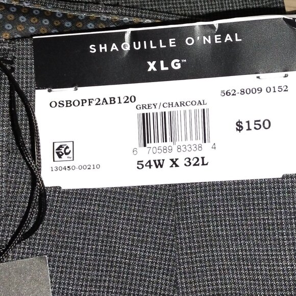 Shaquille O'Neal Big & Tall XLG Grey Stretch Dress Pants Retail $150.00. - Picture 5 of 6